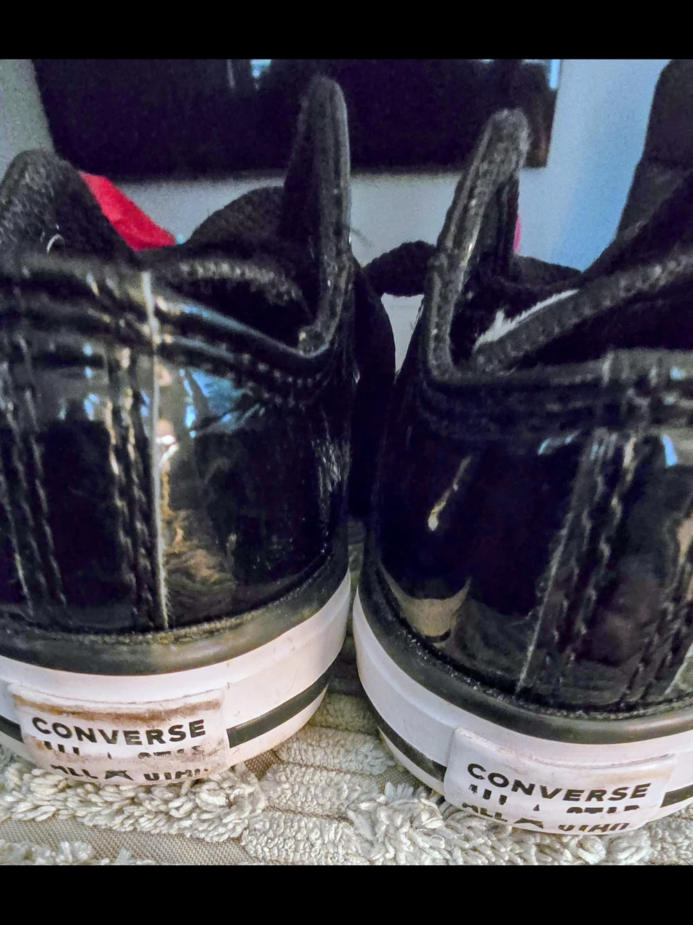 Converse All Star Kids Black Patent High-Top Sneakers